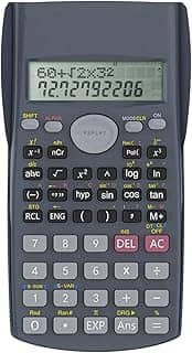 Calculadora Científica de Engenharia, 240 Funções, Display de Linha Dupla, Ideal Escola e Escritório (Preto)