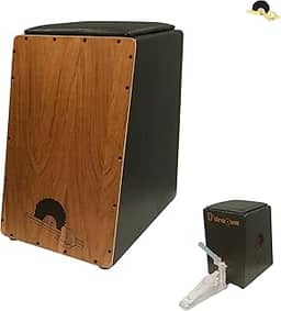 Cajon Eletroacústico Inclinado DGroove DUO 2 em 1 / Com microfone Cannon XRL