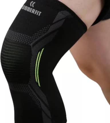 Joelheira de Compressão Armor Ortopédica Elástica Profissional para proteção e recuperação do joelho Premium Rubber Fit (Verde, Médio)