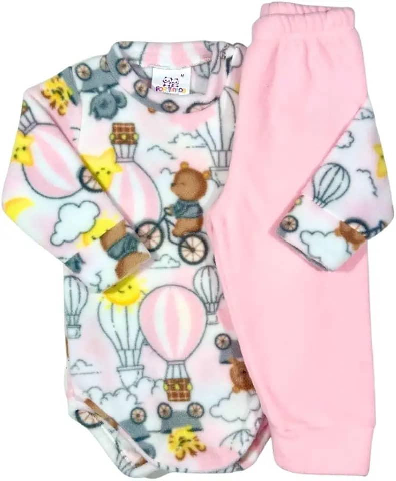 Conjunto Body Calça Soft Pettenati Bebê Inverno Anti-pilling