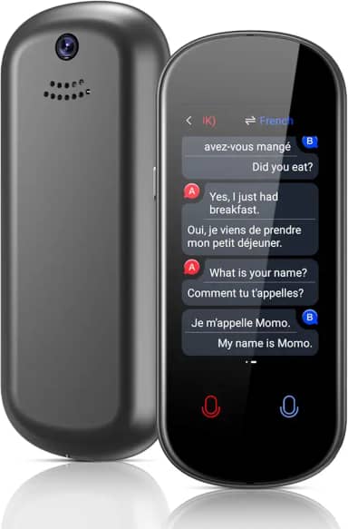 Dispositivo tradutor de idiomas, mais de 137 idiomas, bidirecional, dispositivo tradutor de voz em tempo real, suporte offline, gravação e tradução de fotos, tradutor instantâneo portátil de alta