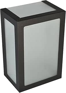 Arandela Alumínio 5 Vidros Focos Externa Interna Muro Parede Jardim E27 Branca, Preta ou Marrom (PRETO TEXTURIZADO)