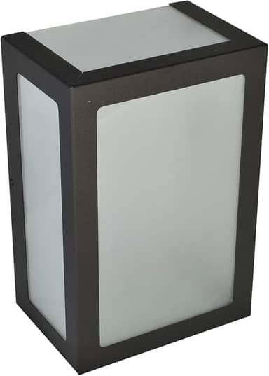 Arandela Alumínio 5 Vidros Focos Externa Interna Muro Parede Jardim E27 Branca, Preta ou Marrom (PRETO TEXTURIZADO)