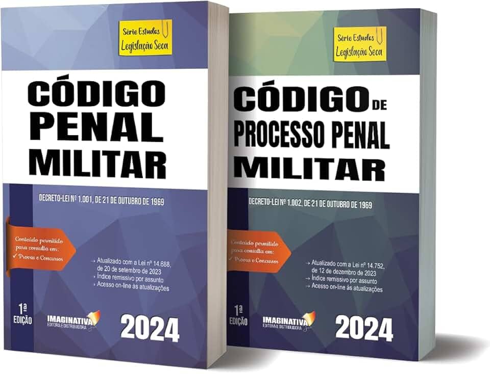 Código Penal Militar e Código de Processo Penal Militar - Box de Legislação Seca 2024