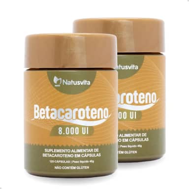 Kit 2und 240 cápsulas Betacaroteno 8.000 UI (8X + Concentrado)