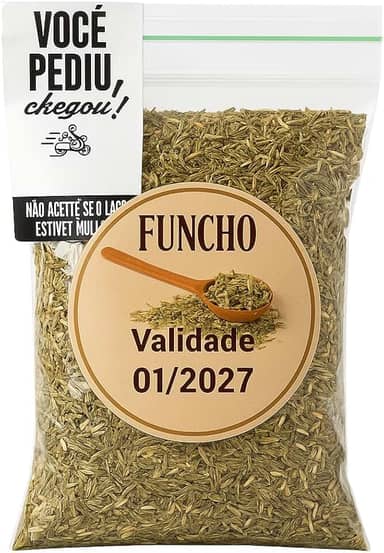 Funcho Natural para Chá, 100g, Digestivo e Antioxidante, Sabor Suave