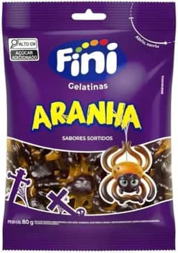 Bala de Gelatina Fini Aranha Sabores Sortidos 80g