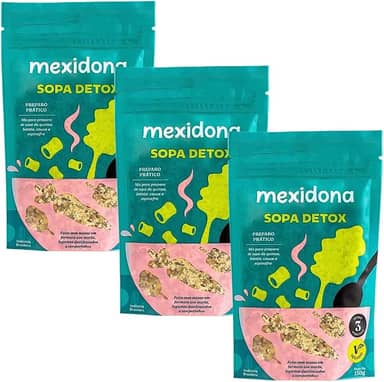 Kit com 3 Pacotes de Sopa Detox de 130g cada - Mexidona