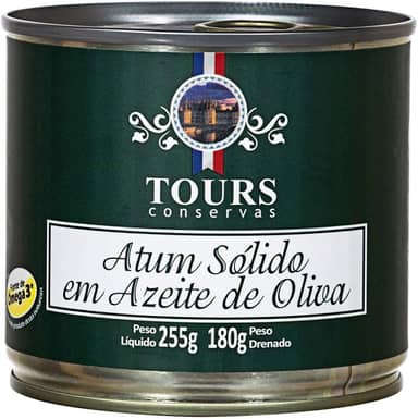 Atum Sólido em Azeite de Oliva Tours Conservas 255g