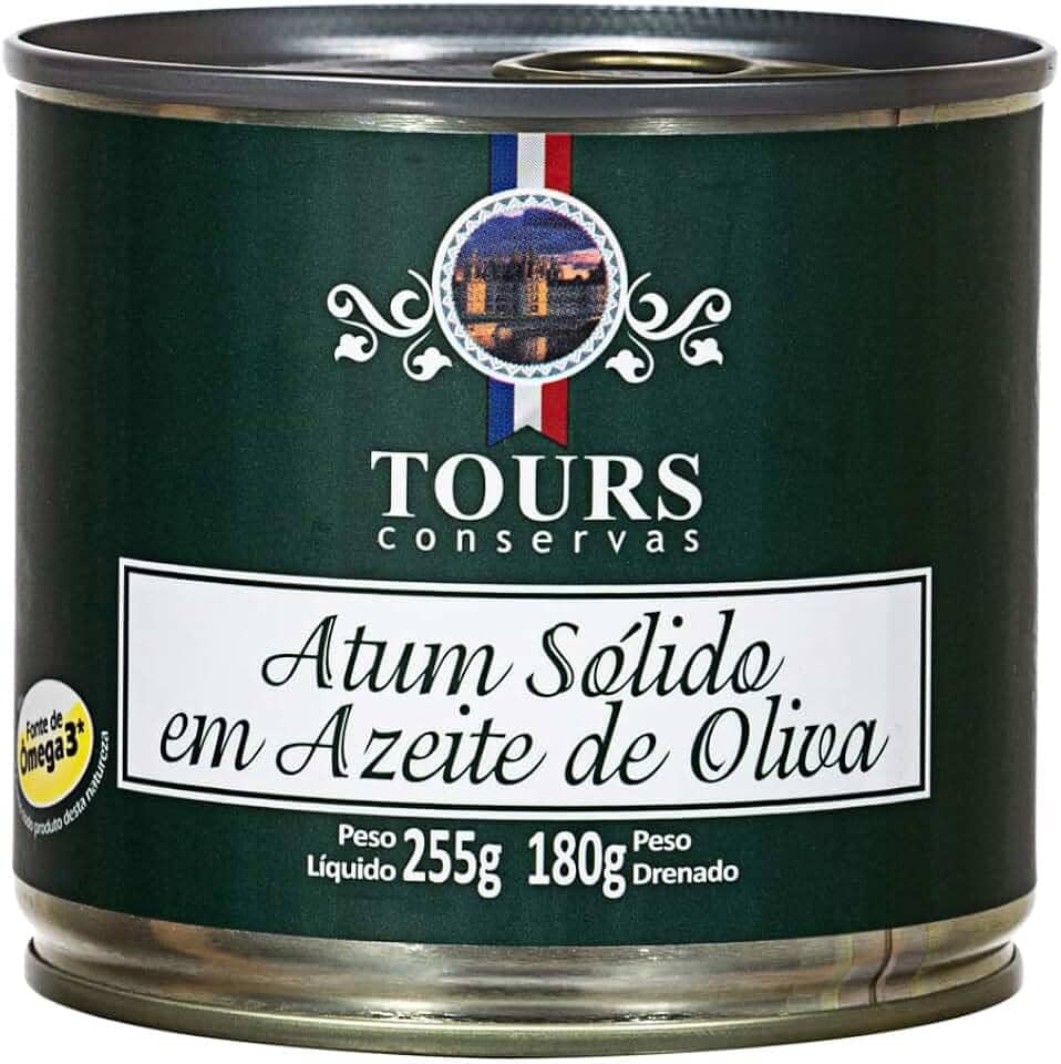 Atum Sólido em Azeite de Oliva Tours Conservas 255g