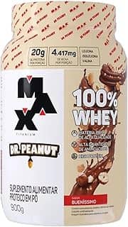 100% Whey Max Titanium x Dr. Peanut (900g), Sabor Bueníssimo