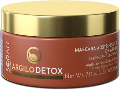ARGILO DETOX - Máscara de Argila Verde 200g – Cuidado Facial e Capilar, Controle da Oleosidade, Acne e Caspa - Sorali Cosmetics