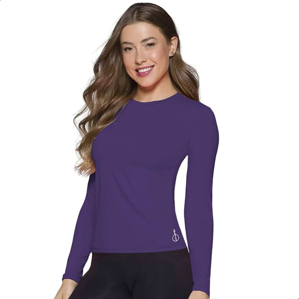 Camiseta Térmica Proteção UV Feminina Segunda Pele Academia Selene Fitness