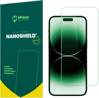 Película Nanoshield Premium HPrime para iPhone 15 Pro Tela de 6.1 Proteção Anti Impacto