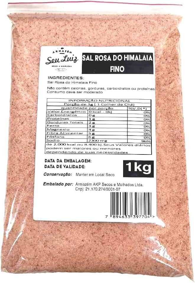 Sal Rosa do Himalaia Fino 1kg