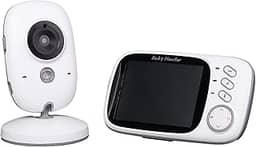 Babá Eletronica Câmera Sem Fio Visão Noturna Lcd Digital,Branco