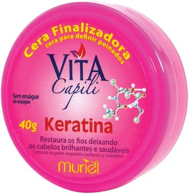 Cera Finalizadora Capilar Queratina, Muriel, 40 G, Muriel