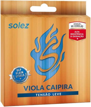 Encordoamento Viola Caipira Tensão Leve Cebolão Mi Solez
