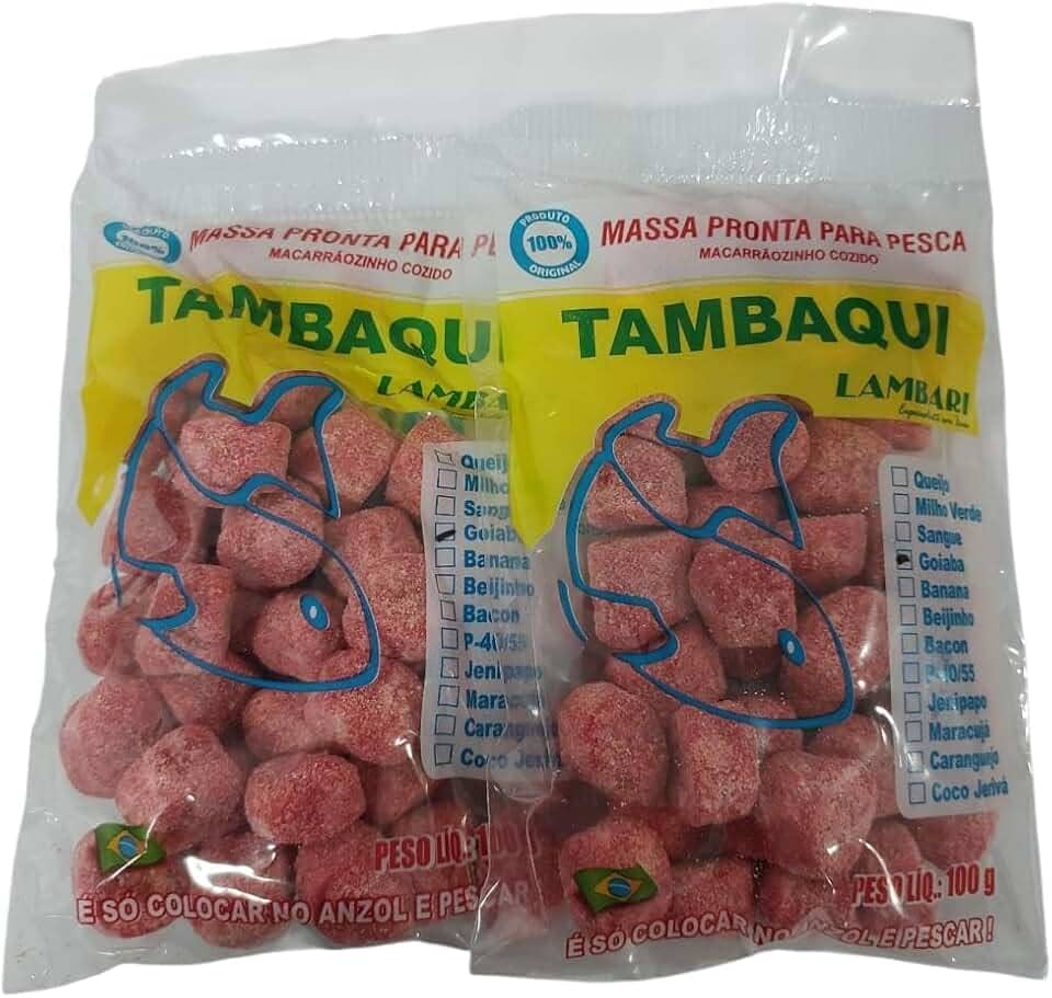 Kit 2 Massa Pronta Para Pesca De Tambaqui Isca De Pesqueiro