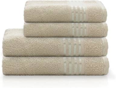 Camesa Jogo de Banho Decor Especial 4 peças Bege