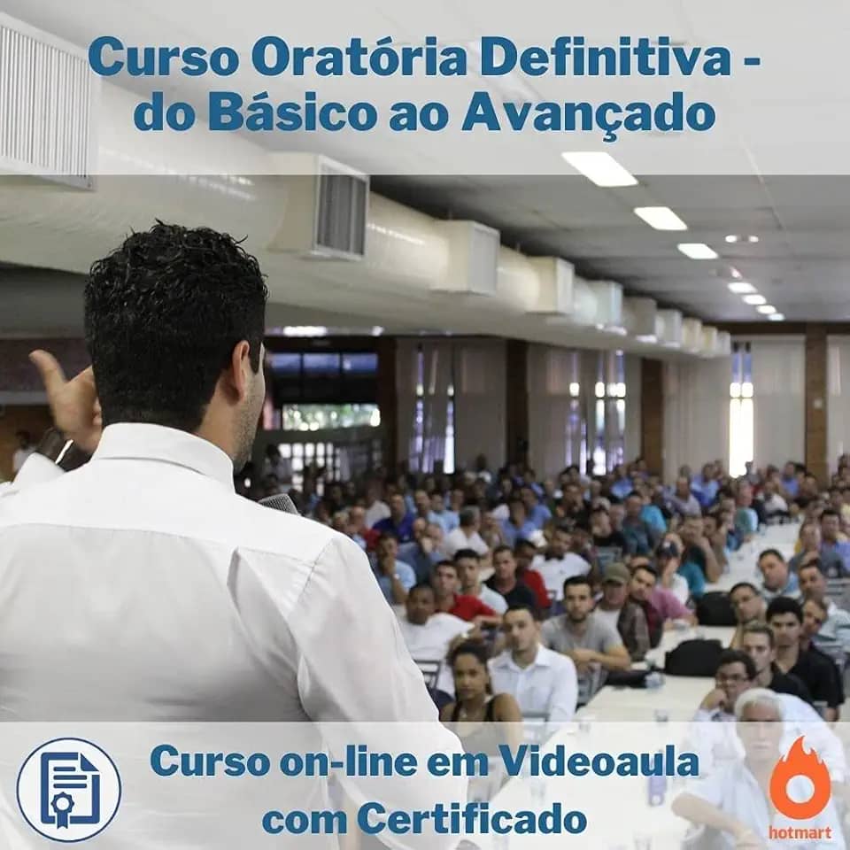 Curso on-line em videoaula de Oratória Definitiva - do Básico ao Avançado com Certificado