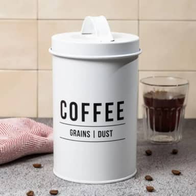 Pote para café de aço Manhattan branco 1,2 litro