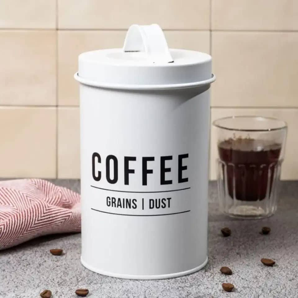 Pote para café de aço Manhattan branco 1,2 litro