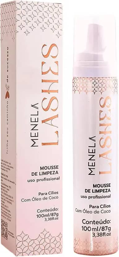Menela Mousse De Limpeza para Cílios Lashes 100Ml