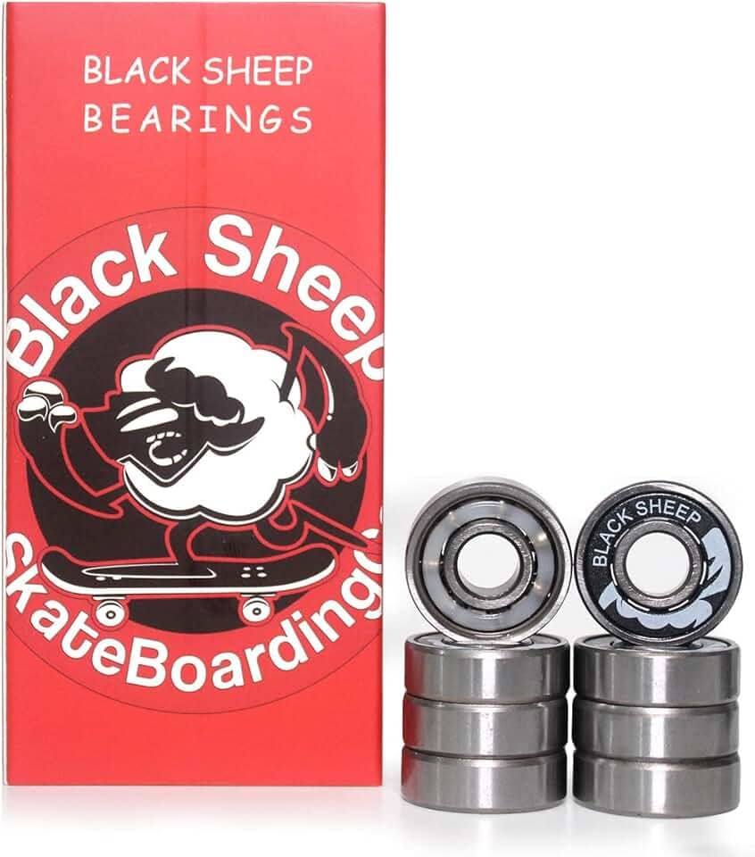 Rolamento Para Skate Importado de Precisão Black Sheep Red
