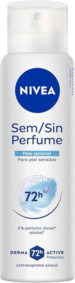 NIVEA Desodorante Antitranspirante Aerossol Sem Perfume 150ml
