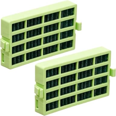 2 Filtro Geladeira compatível com Consul Bem Estar para Modelos CRM45, CRM47, CRM49, CRM50, CRM51, CRM52, CRM55, CRM56 - Antiodor, Desodorizador e Antibactéria - Cor Verde