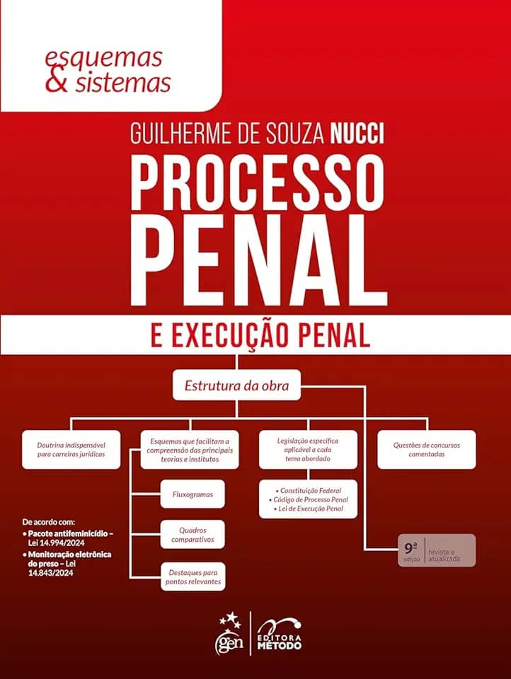 Processo Penal e Execução Penal - Esquemas & Sistemas - 9ª Edição 2025