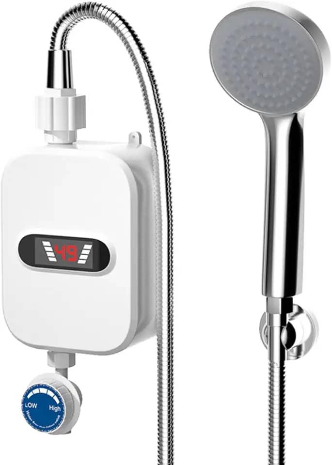 Aquecedor De Água Elétrico Sem Tanque | 3500W De Aquecimento Instantâneo - Conjunto De Aquecimento Elétrico De Água Quente | Para Casa De Banho Chuveiro Apartamento Casa Dormitório