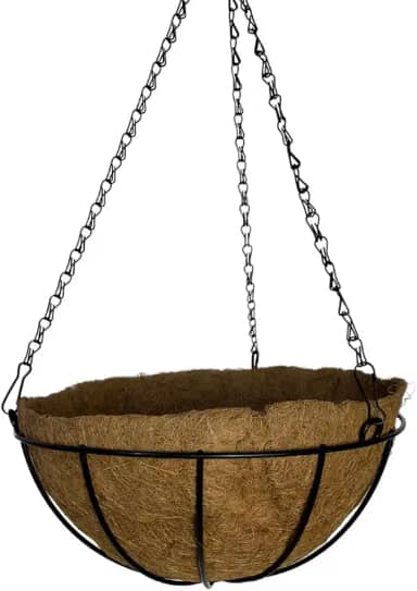 Vaso de Fibra de Coco 20cm de Plantas Suspenso com Corrente (1, 20cm)