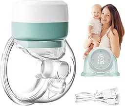 Bomba de Leite Elétrica Portátil Mãos Livres - Extração Silenciosa, 3 Modos/9 Níveis, Sem BPA, Bivolt (110V/220V), Coletor de Amamentação, Ideal para Mães em Movimento