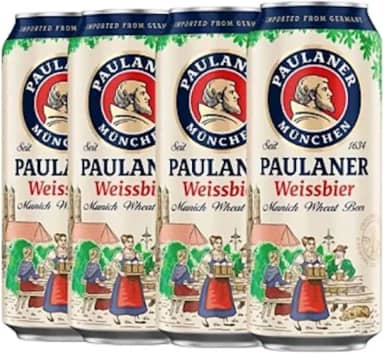 Cerveja Alemã Paulaner Weissbier Lata 500ml (4 Unidades)