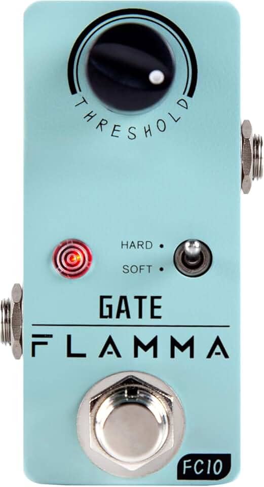 FLAMMA Pedal Noise Gate Fc10 Killer Supressor De Efeito Para Guitarra Com 2 Modos Elétrica E Baixo True Bypass