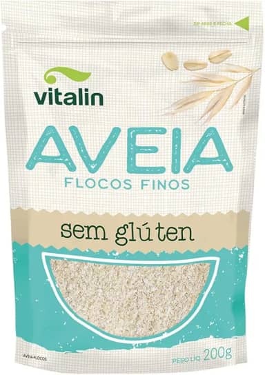 Vitalin Aveia Flocos Finos Integral Sem Glúten 200G