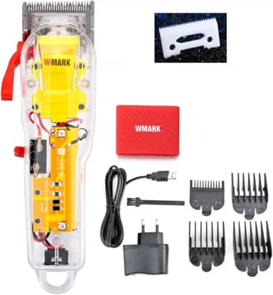 Máquina Corte Cord Cordless Wmark Bivolt Ng-108 Transparente