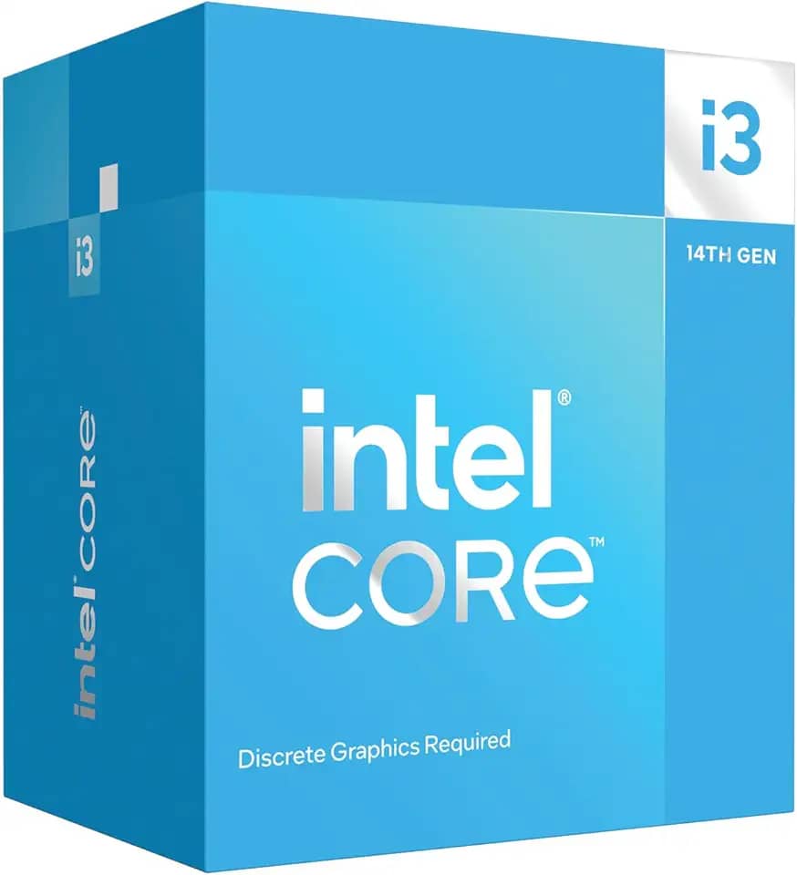 Processador Intel Core i3 14100F Box (LGA 1700/4 Cores / 8 Threads / 12MB Cache) - S/Vídeo