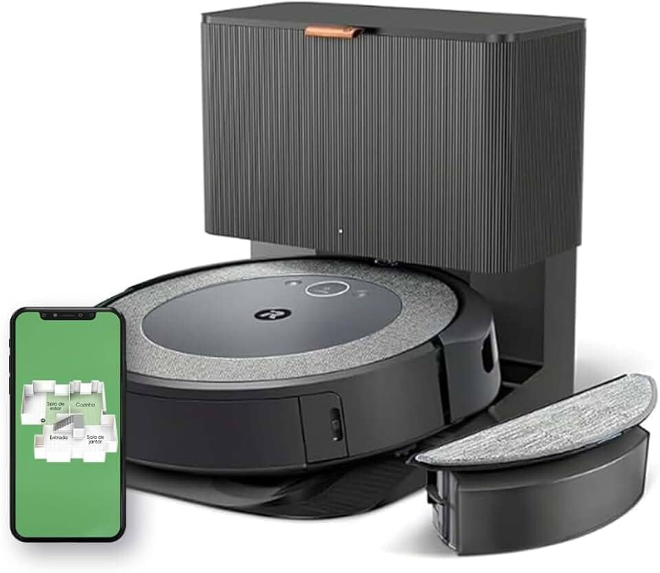 iRobot Robô Roomba® i5+ Combo Aspirador e Passa Pano com esvaziamento Automático Bivolt