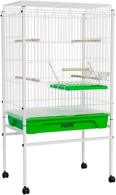 Viveiro Grande para Calopsita Papagaio Ringneck Aves Luxo (Verde)