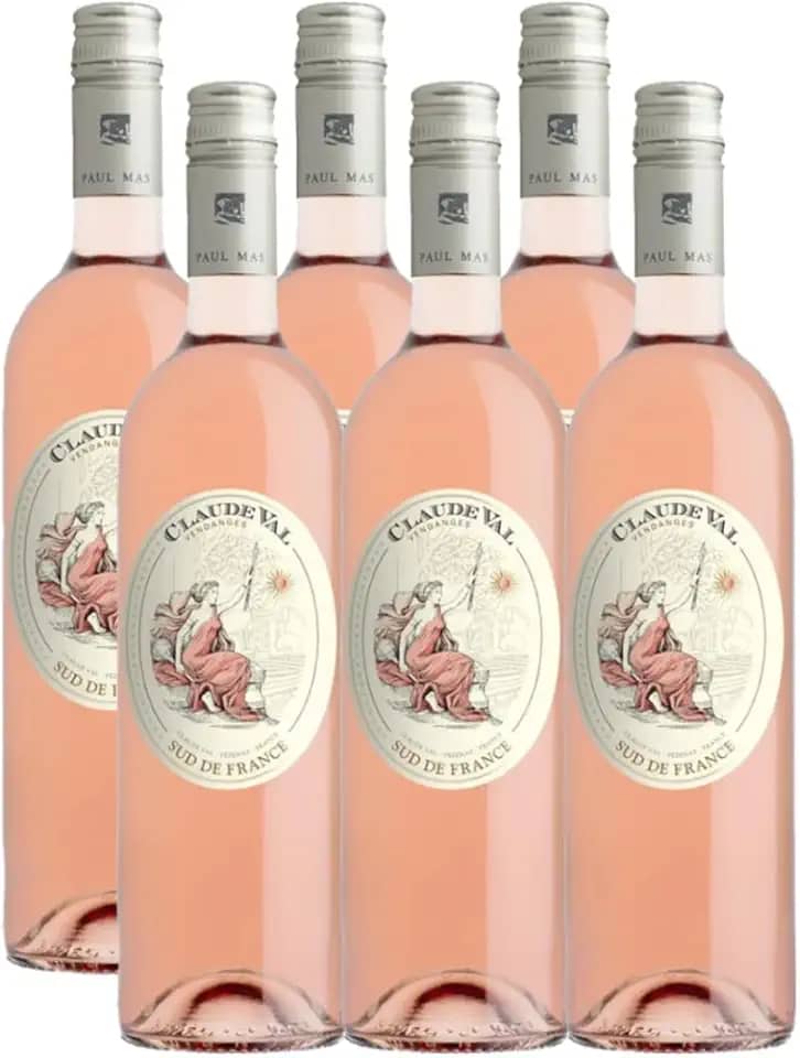 Vinho Francês Claude Val Paul Mas Rosé 750ml Kit 6 Unidades