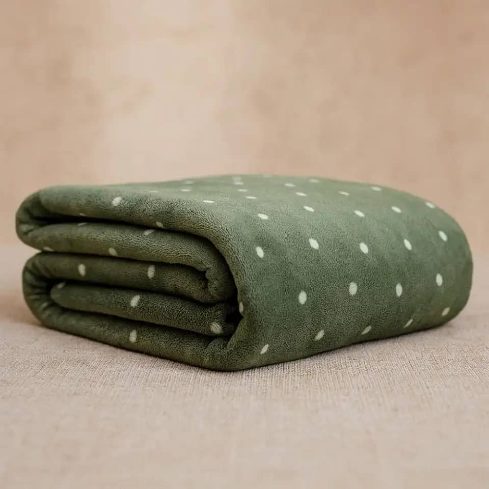 Cobertor Soft Casal Queen King GrossoDupla Face Manta Poa Macio (Verde, Casal)