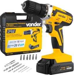 Vonder, Parafusadeira/Furadeira A Bateria, 20 V, Fonte De Carregamento Bivolt Automática, Pfv 238.