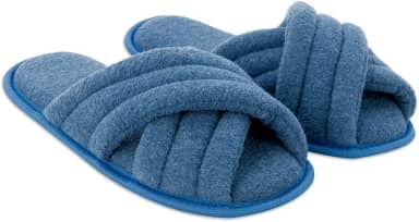 Pantufa Feminina e Masculina Cabedal em X Sola Antiderrapante e Toque Macio