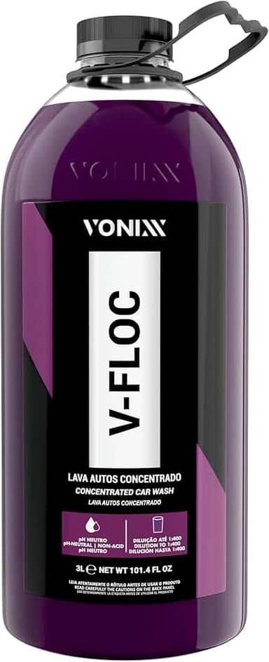 vonixx Shampoo Automotivo Concentrado 1:400 V-floc 3 Litros