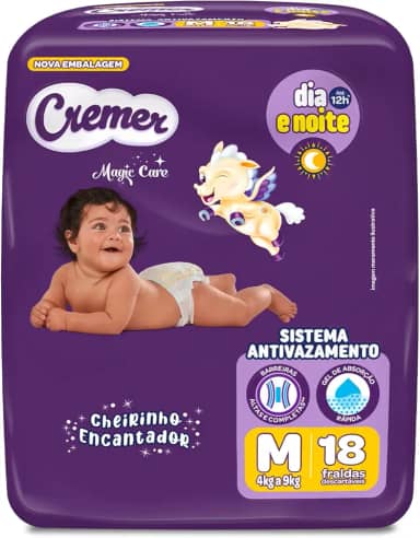 Fralda Cremer Jumbinho M 18 Unidades