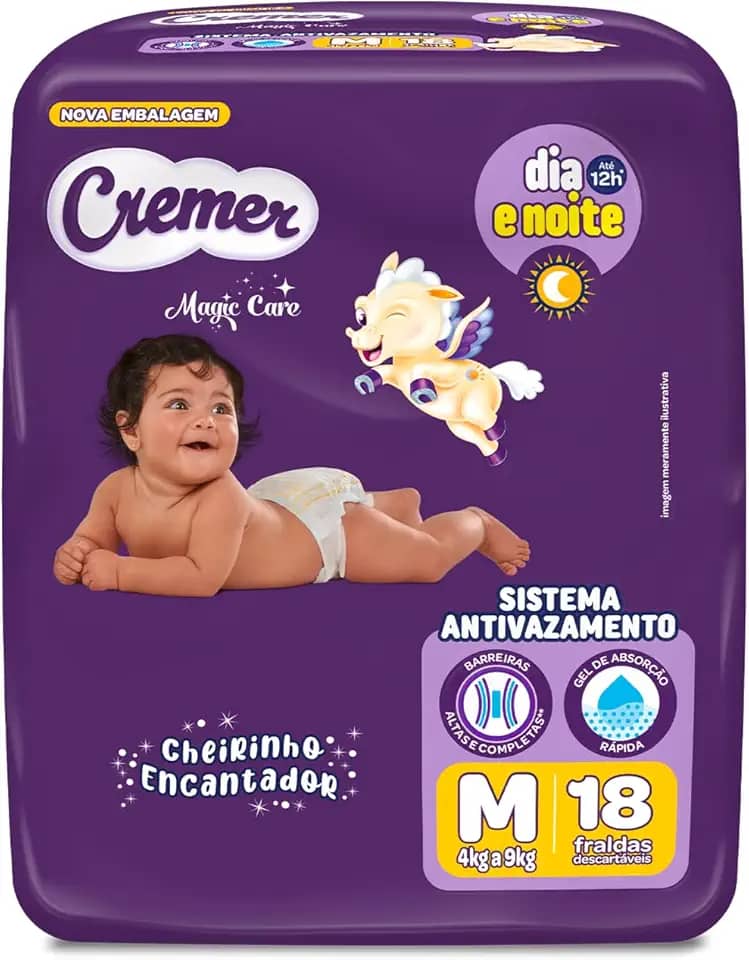 Fralda Cremer Jumbinho M 18 Unidades