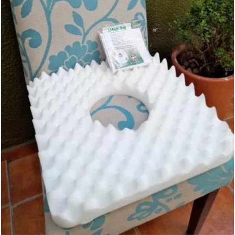 Almofada Caixa de Ovo Escaras Hemorroida com Orificio Removivel mais Capa protetor impermeável